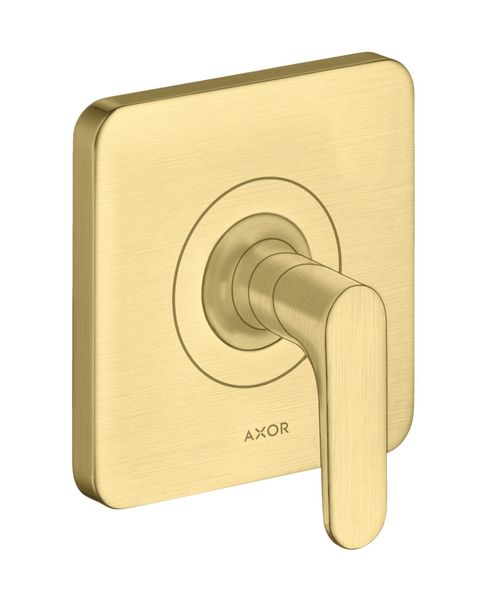 AXOR-HG-AXOR-Citterio-M-Absperrventil-Unterputz-mit-Hebelgriff-Brushed-Brass-34960950 gallery number 1